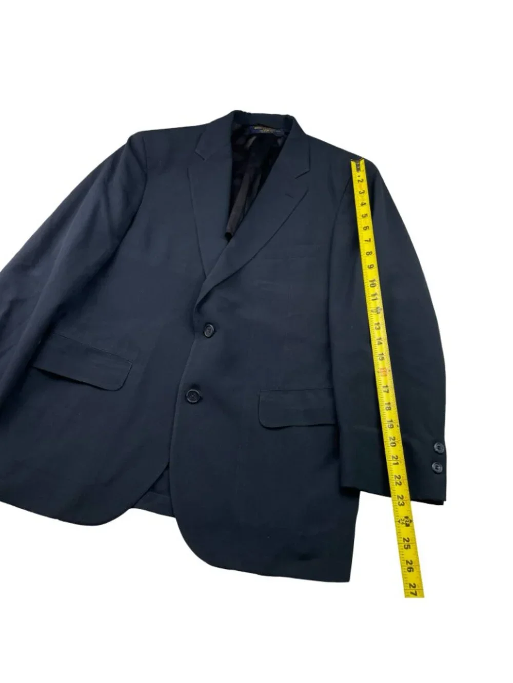 VTG Brooks Brothers 346 Men's 100% Wool 2-Button Blazer Navy Blue • USA • 40S